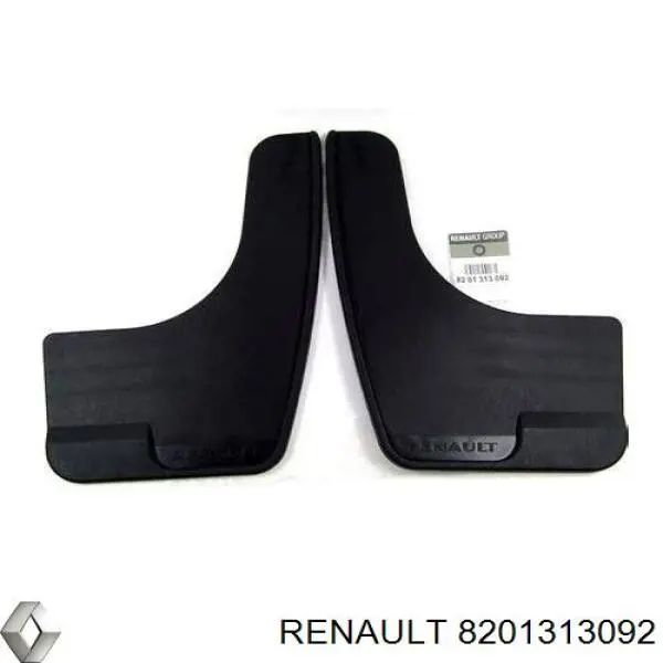 8201313092 Renault (RVI) juego de faldillas guardabarro delanteros