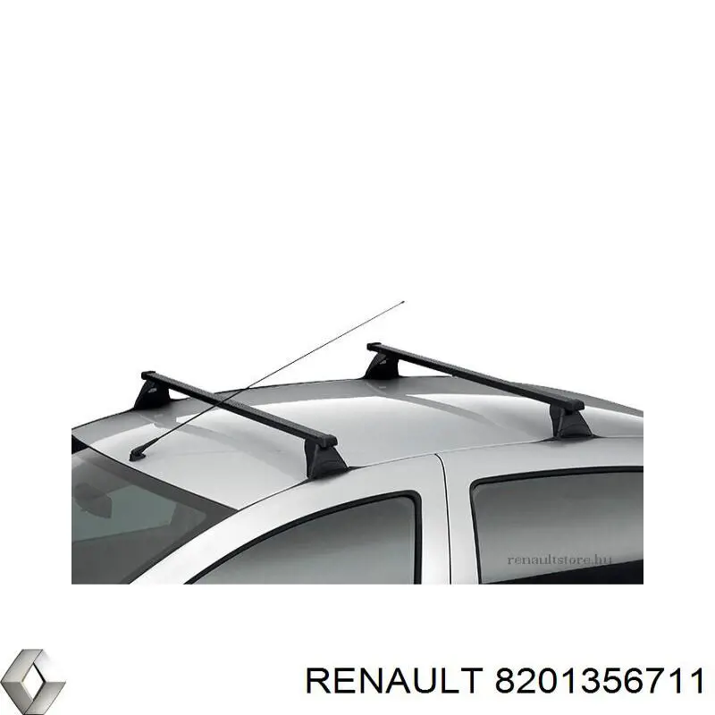 Juego de barras de techo transversal para Renault LOGAN 