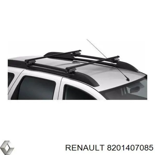 Juego de barras de techo transversal para Renault DUSTER (HS)