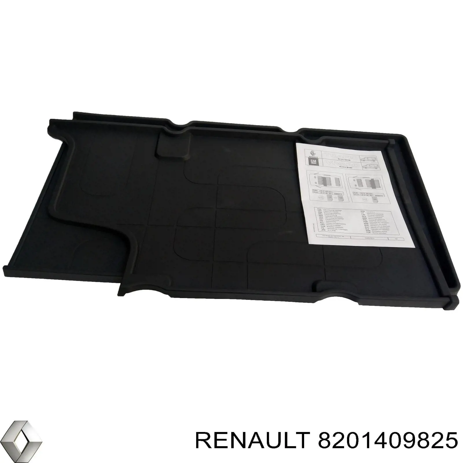 Alfombrilla de la tercera fila de asientos 8201409825 Renault (RVI)