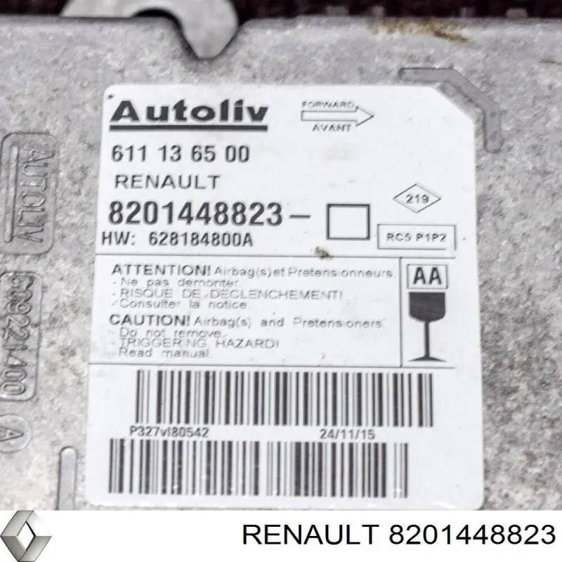 8201448823 Renault (RVI) Módulo de control de airbag
