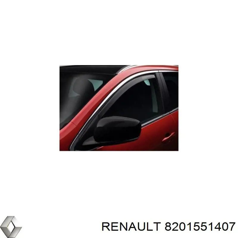 8201551407 Renault (RVI) Juego de deflectores de aire para ventanas, 2 piezas