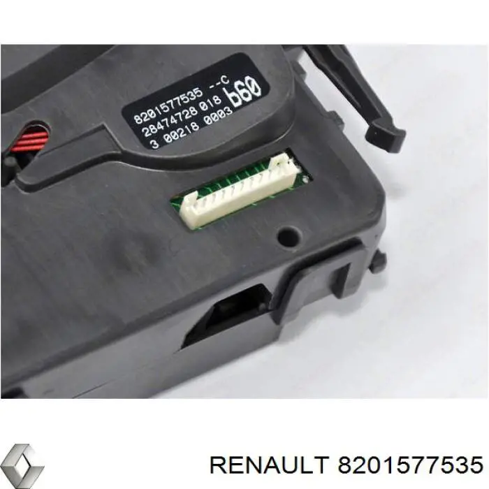 Conmutador derecho de la columna de dirección 8201577535 Renault (RVI)