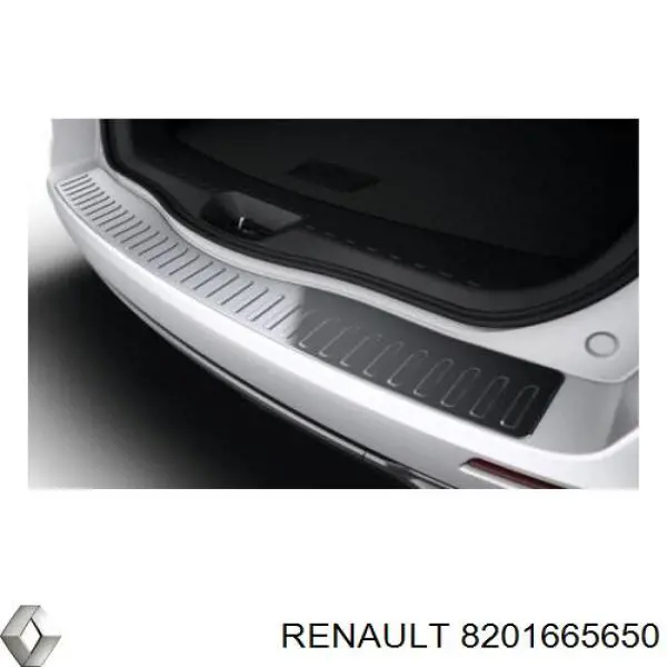 8201665650 Renault (RVI) Protector superior del parachoques trasero (estribo)