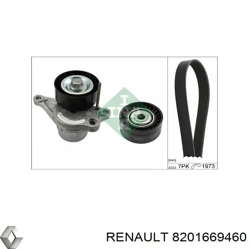 Tensor de correa poli V para Renault Scenic (R9)