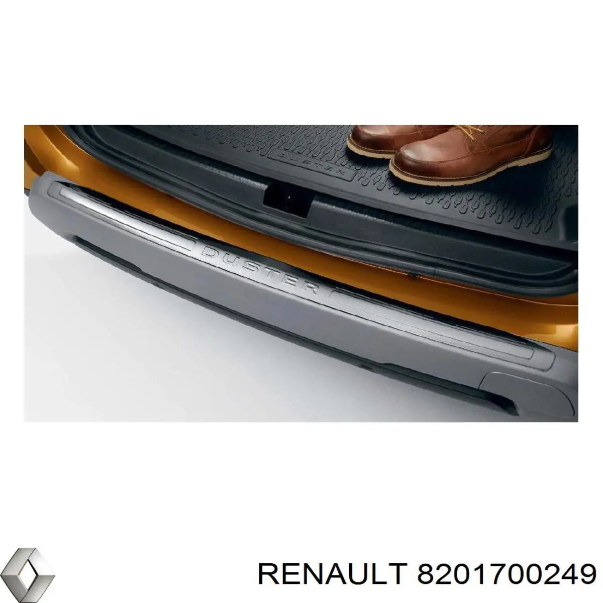 Listón protector, parachoques trasero superior (estribo) para Renault DUSTER (HM)