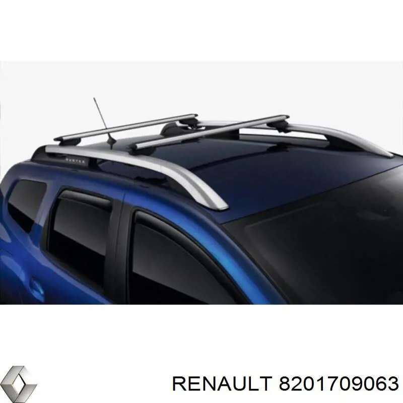 Juego de barras de techo transversal para Renault DUSTER (HM)