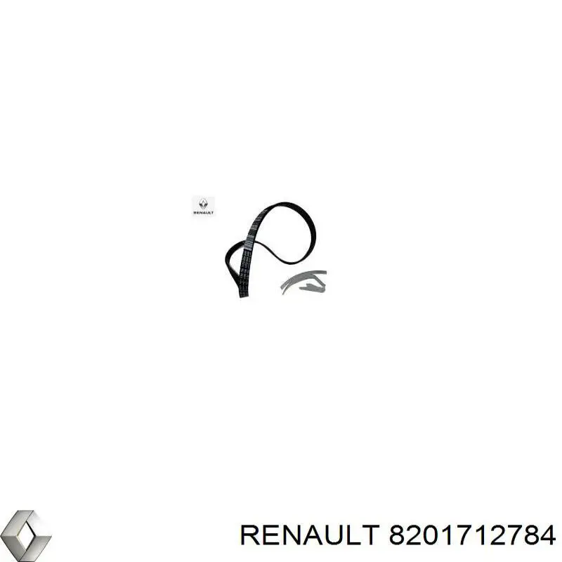Correa de alternador 8201712784 Renault (RVI)