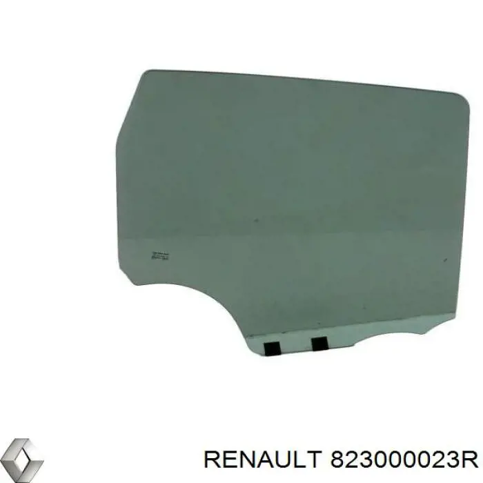 823000023R Renault (RVI) luna de puerta trasera derecha