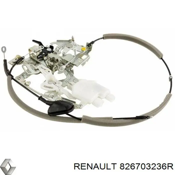 Comprar 826703236R Renault (RVI) Cerradura de puerta lateral corrediza derecha