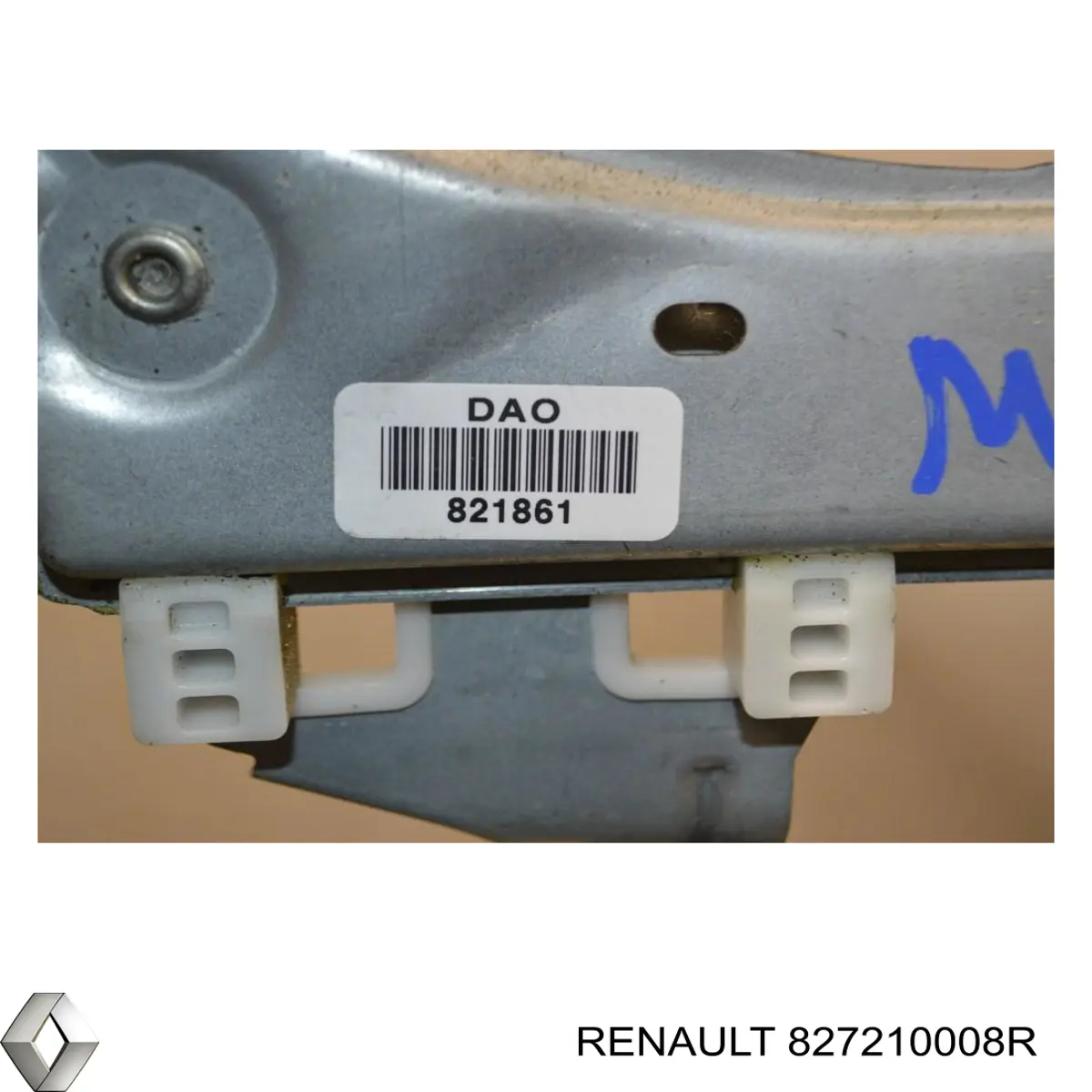 827210008R Renault (RVI) Mecanismo de elevalunas de la puerta trasera izquierda
