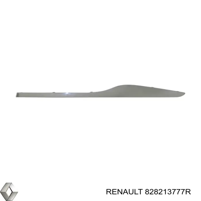 828213777R Renault (RVI) Listón embellecedor de puerta trasera izquierda