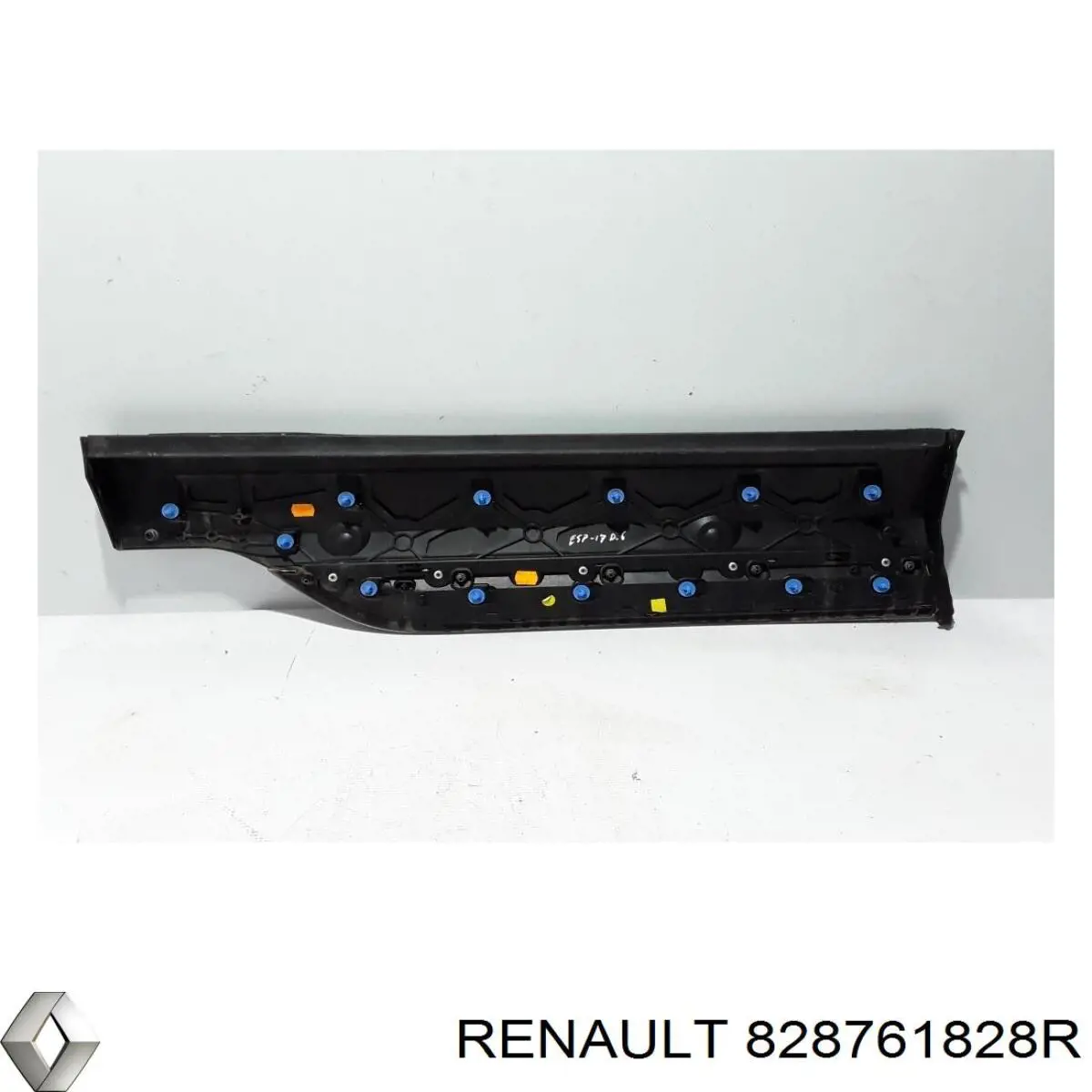 828761828R Renault (RVI) Moldura inferior de puerta trasera derecha