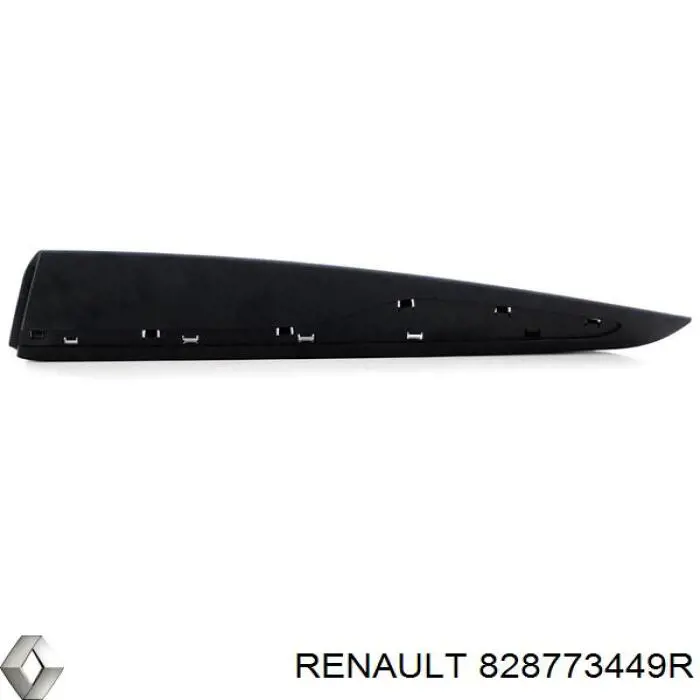 828773449R Renault (RVI) Listón embellecedor de puerta trasera izquierda