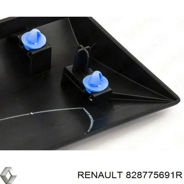 828775691R Renault (RVI) moldura de puerta trasera izquierda