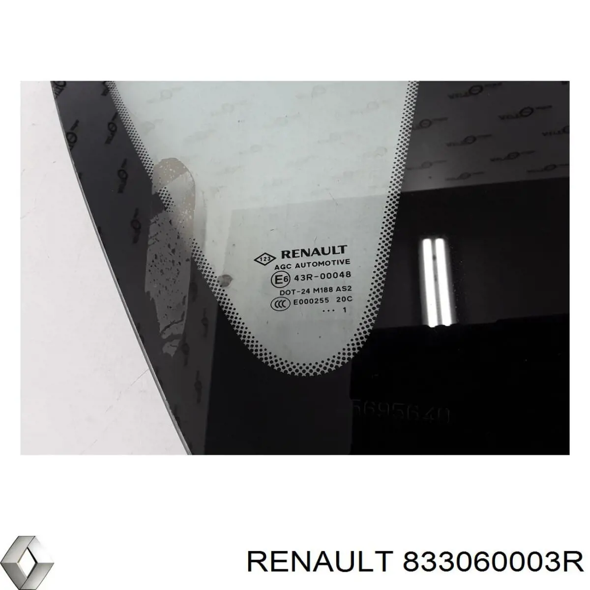 833060003R Renault (RVI) ventanilla costado superior derecha (lado maletero)