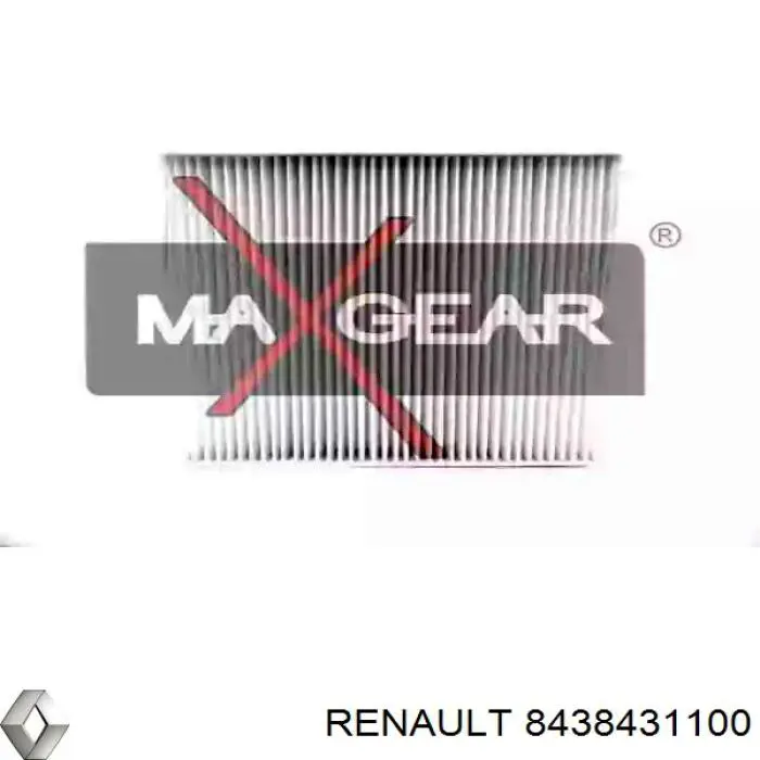 Filtro de habitáculo 8438431100 Renault (RVI)