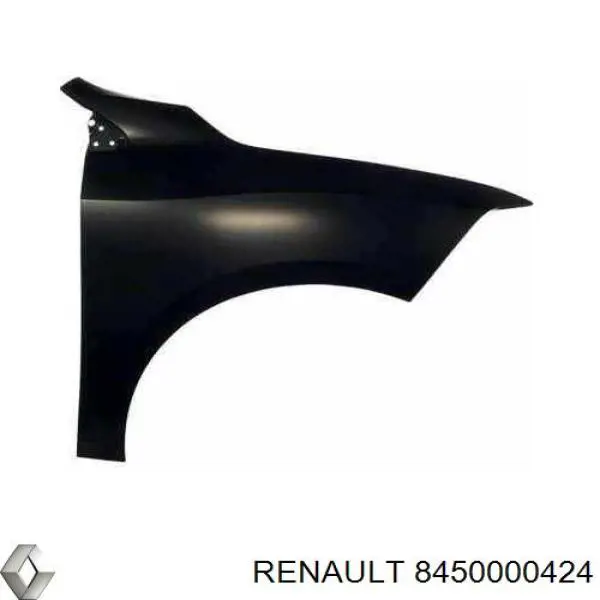 8450000424 Renault (RVI) cubierta, parachoques delantero, derecha