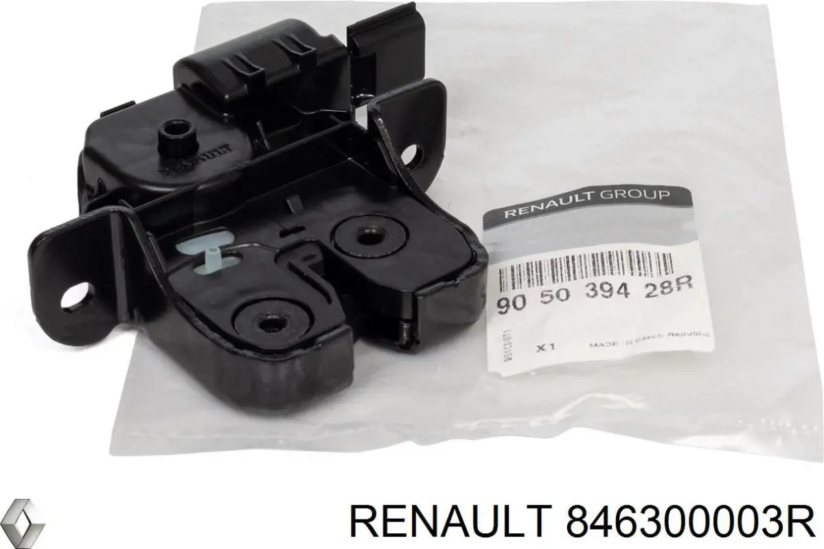 846300003R Renault (RVI) cerradura de maletero