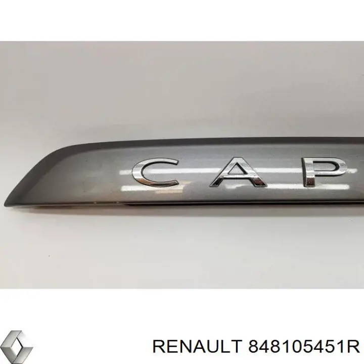 Moldura de puerta del maletero (puerta trasera 3/5) Renault (RVI) 848105451R precio, desde 157,30 EUR