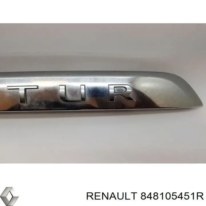 848105451R Renault (RVI) moldura de puerta de maletero (puerta 3/5)