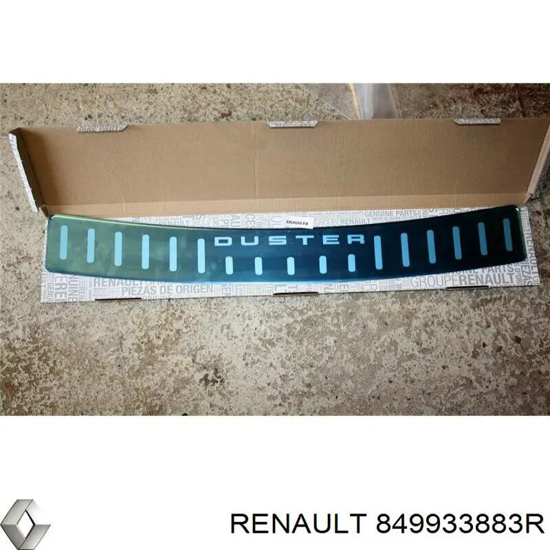 Comprar 849933883R Renault (RVI) Protector superior del parachoques trasero (estribo)