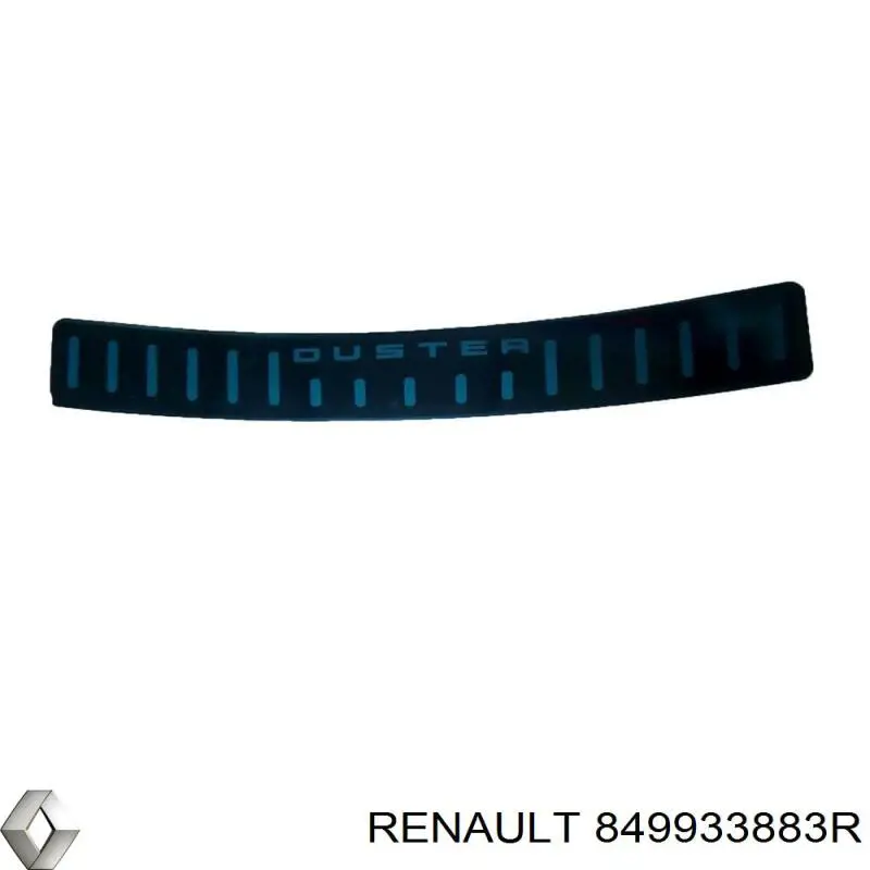 Listón protector, parachoques trasero superior (estribo) para Renault DUSTER (HS)