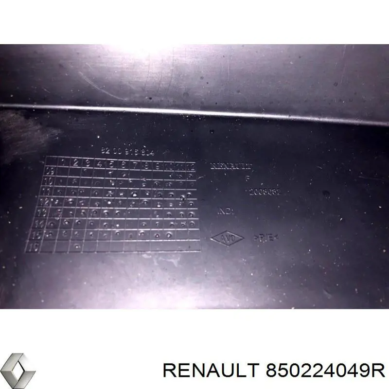 850224049R Renault (RVI) parachoques trasero