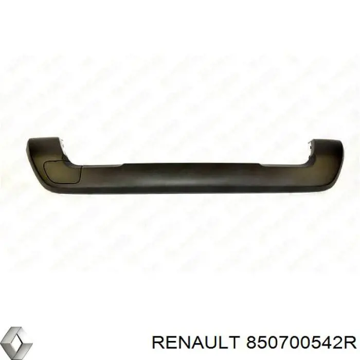 850700542R Renault (RVI) Moldura del parachoques trasero
