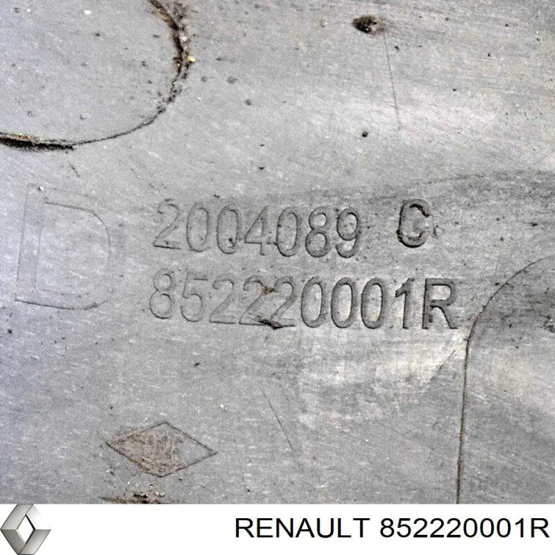 Soporte de parachoques trasero derecho Renault (RVI) 852220001R