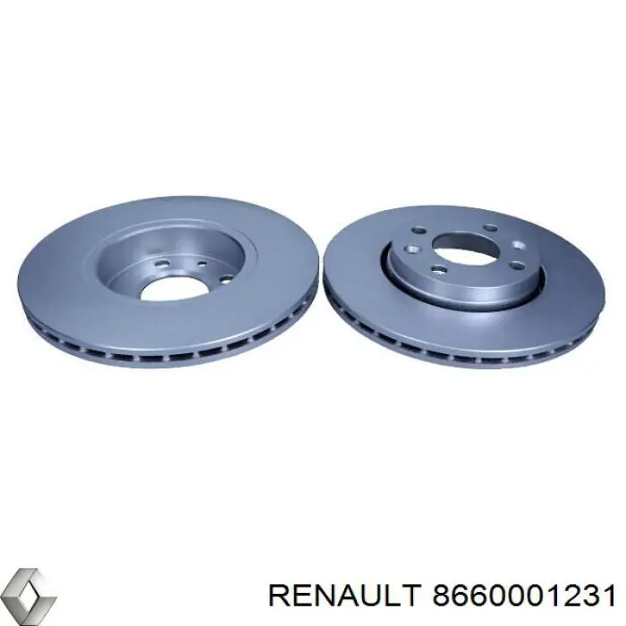 8660001231 Renault (RVI) disco de freno delantero
