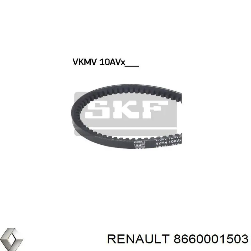 8660001503 Renault (RVI) correa trapezoidal