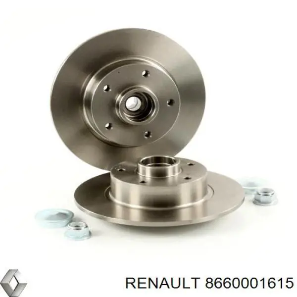 Disco de freno trasero Renault (RVI) 8660001615 precio, desde 34,61 EUR