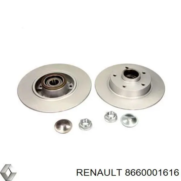 8660001616 Renault (RVI) disco de freno trasero