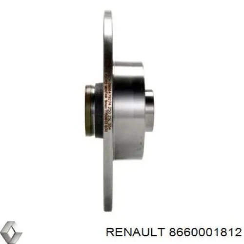 8660001812 Renault (RVI) disco de freno trasero