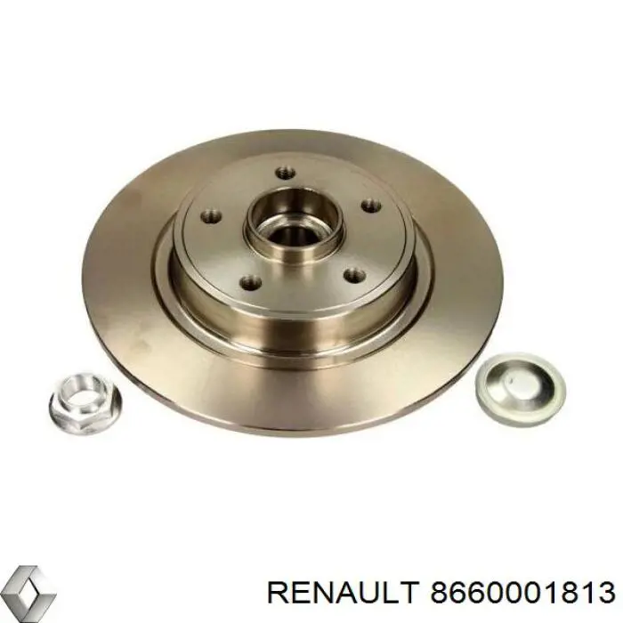 Disco de freno trasero 8660001813 Renault (RVI)