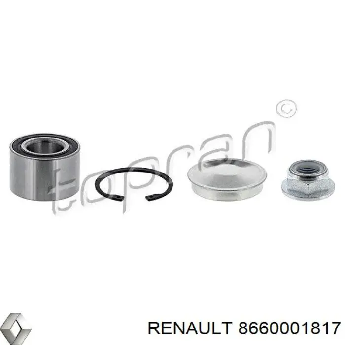 Cojinete de rueda trasero Citroen C3 1 FC