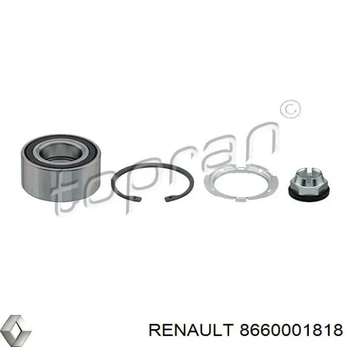 8660001818 Renault (RVI) cojinete de rueda delantero