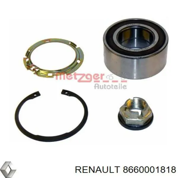 Cojinete de rueda delantero Renault (RVI) 8660001818 precio, desde 30,20 EUR