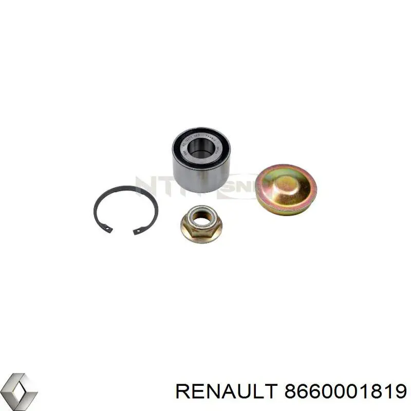 8660001819 Renault (RVI) cojinete de rueda trasero