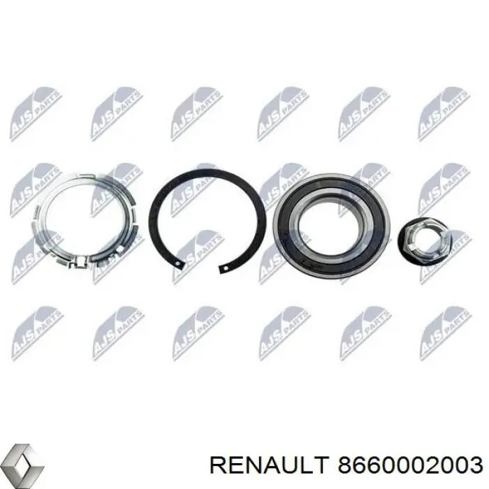 Cojinete de rueda delantero Renault (RVI) 8660002003 precio, desde 32,97 EUR