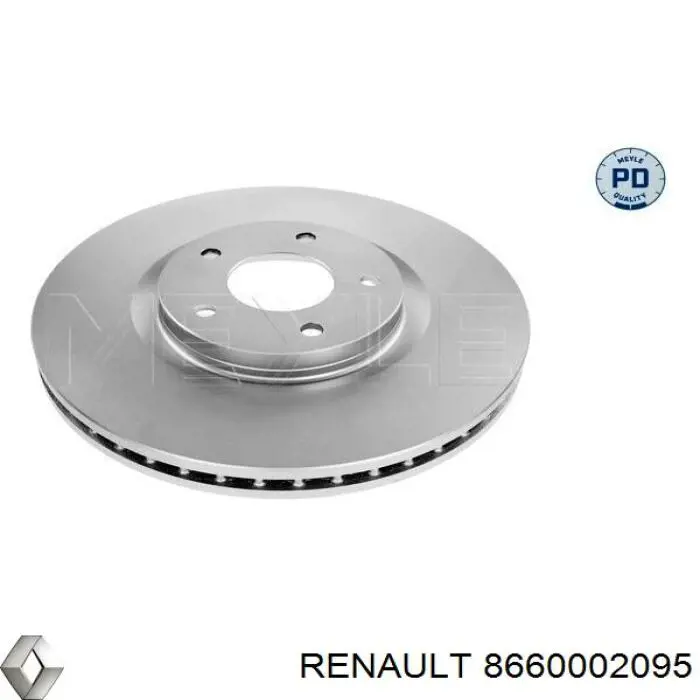 8660002095 Renault (RVI) disco de freno delantero