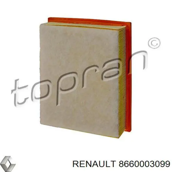8660003099 Renault (RVI) filtro de aire