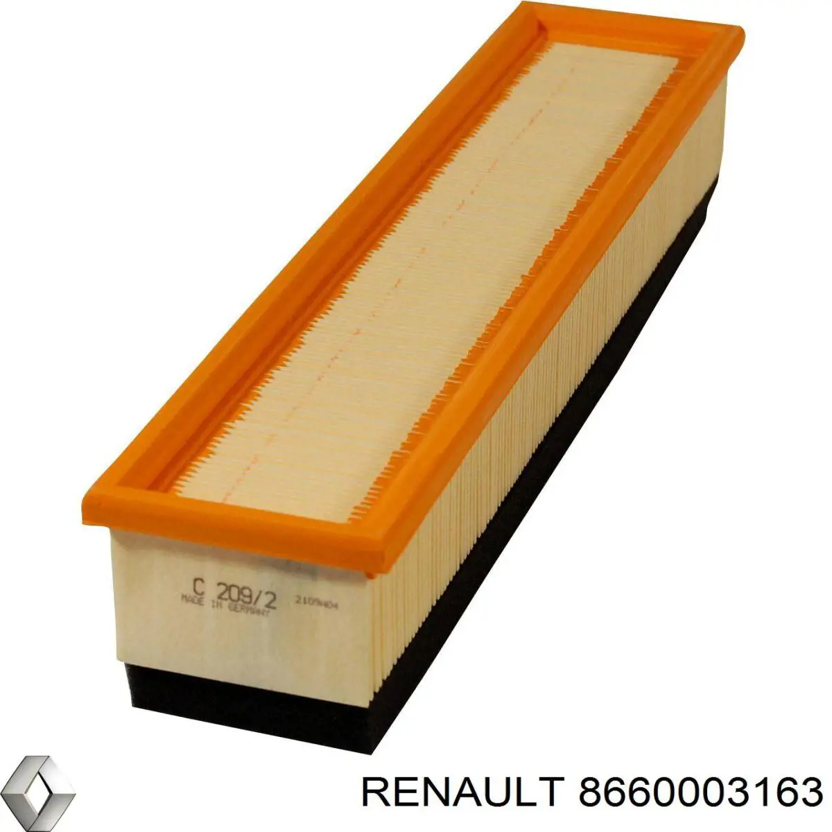 8660003163 Renault (RVI) filtro de aire