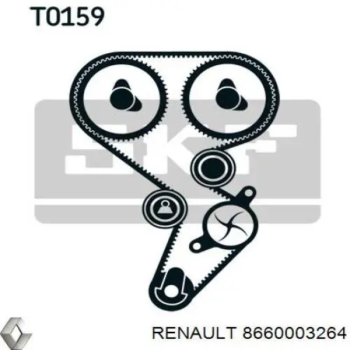 8660003264 Renault (RVI) Bomba refrigerante coche