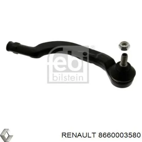 8660003580 Renault (RVI) rótula barra de acoplamiento exterior