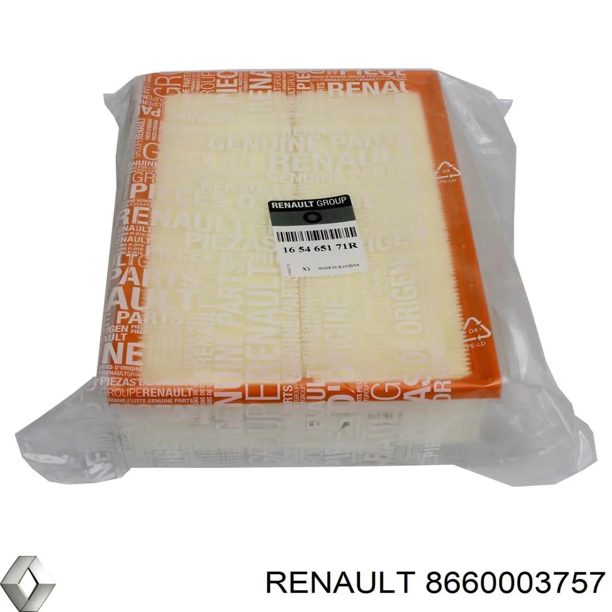 Comprar 8660003757 Renault (RVI) Filtro de aire