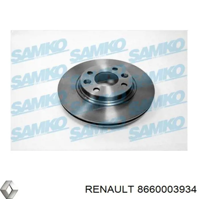 Comprar 8660003934 Renault (RVI) Freno de disco delantero