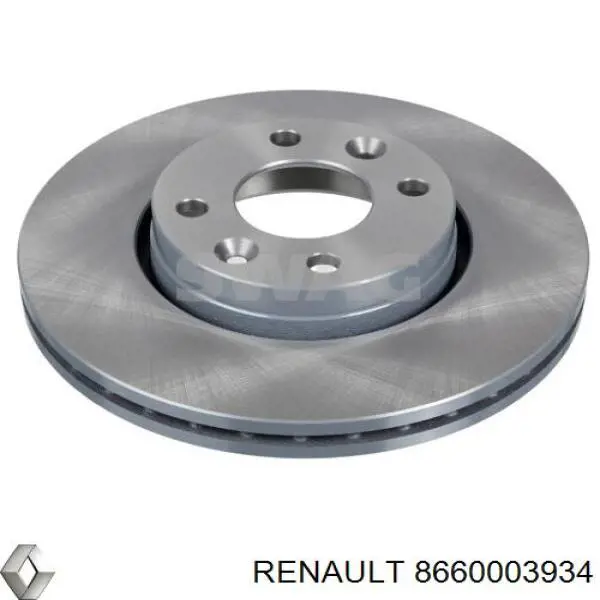 8660003934 Renault (RVI) freno de disco delantero