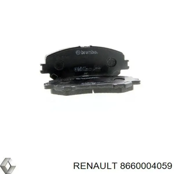 8660004059 Renault (RVI) pastillas de freno delanteras